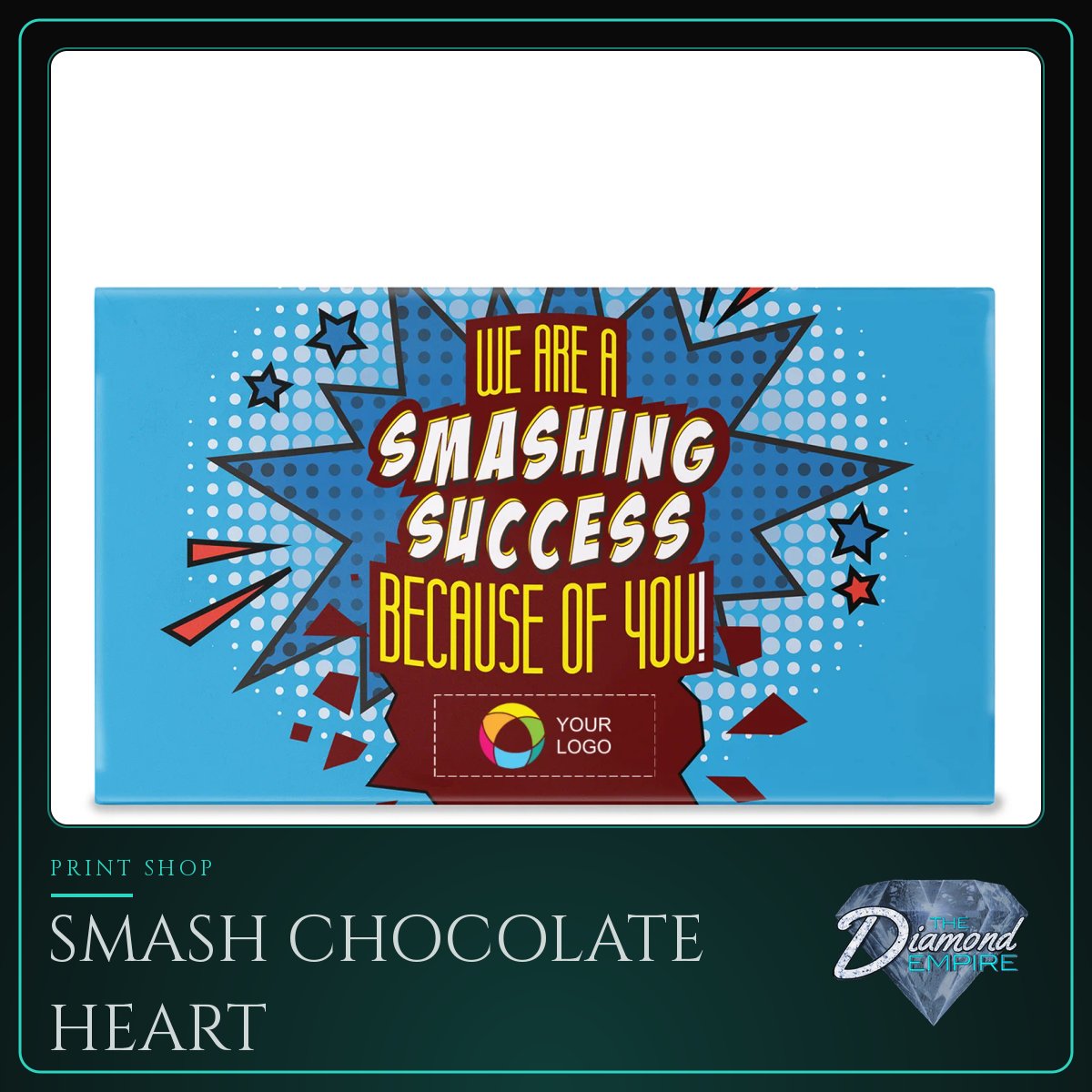 Smash Chocolate Heart with Gummy Bears