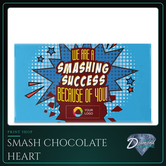 Smash Chocolate Heart with Gummy Bears