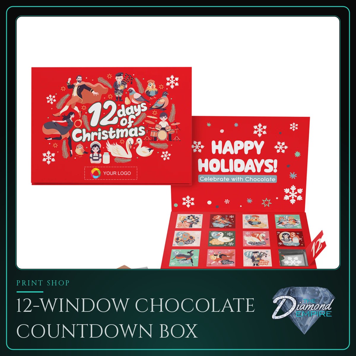 12-Window Chocolate Countdown Box