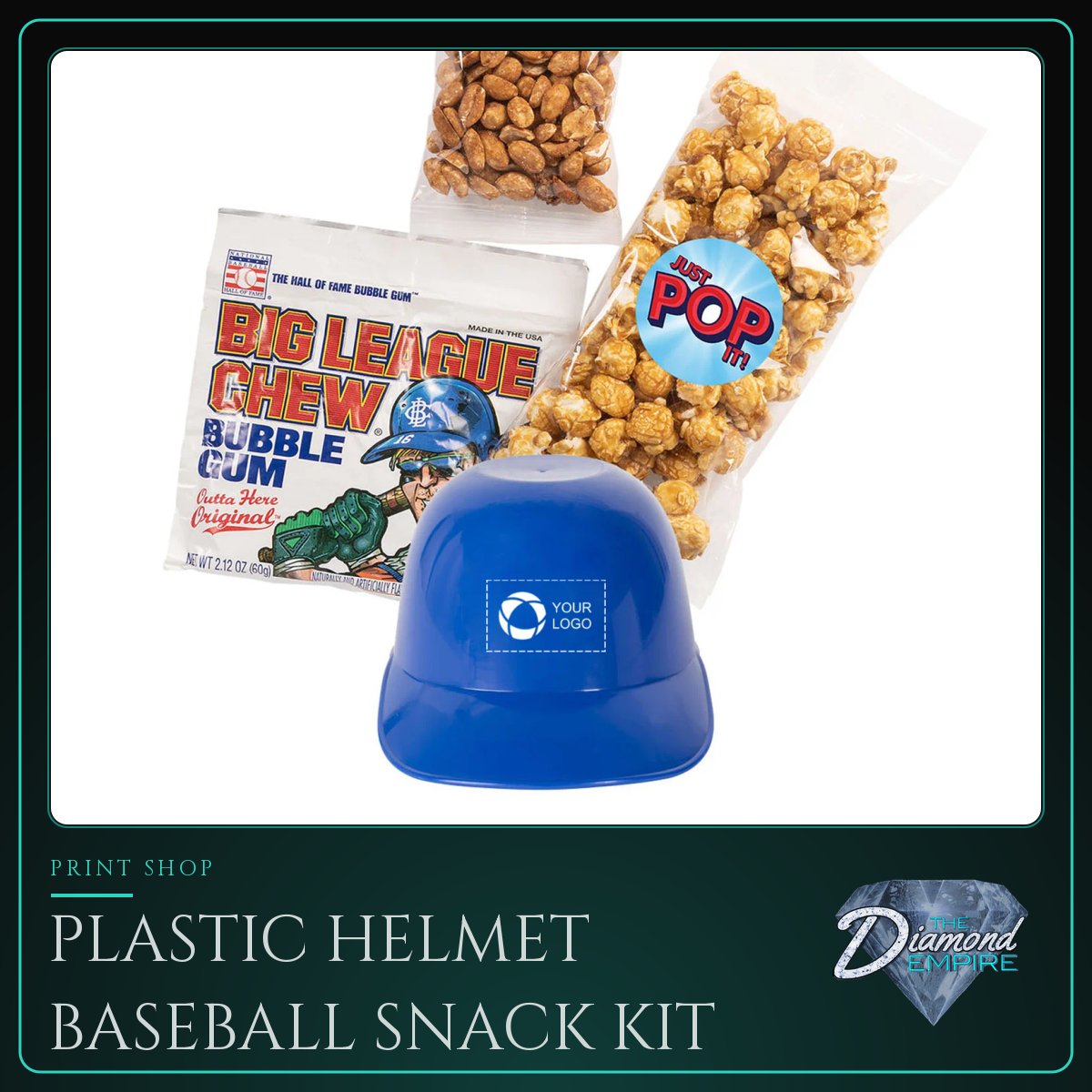 Plastic Helmet Baseball Snack Kit