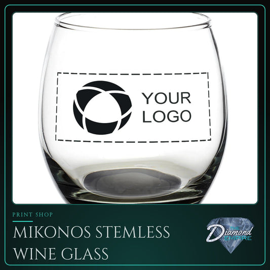 Mikonos Stemless Wine Glass – 11.5 oz.