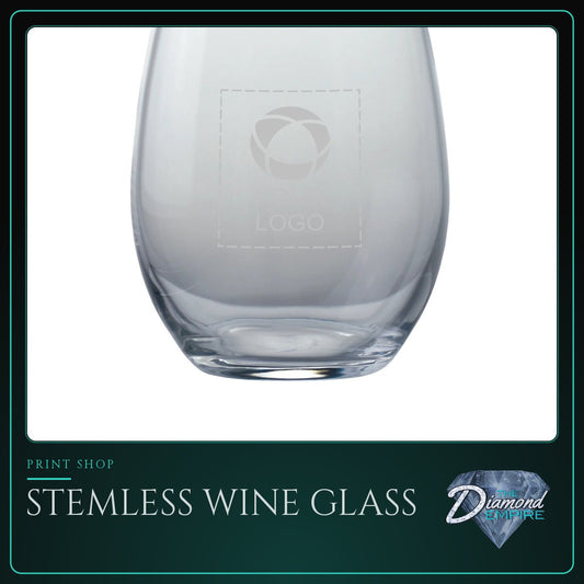 Stemless Wine Glass – 15 oz.- Laser Engraving