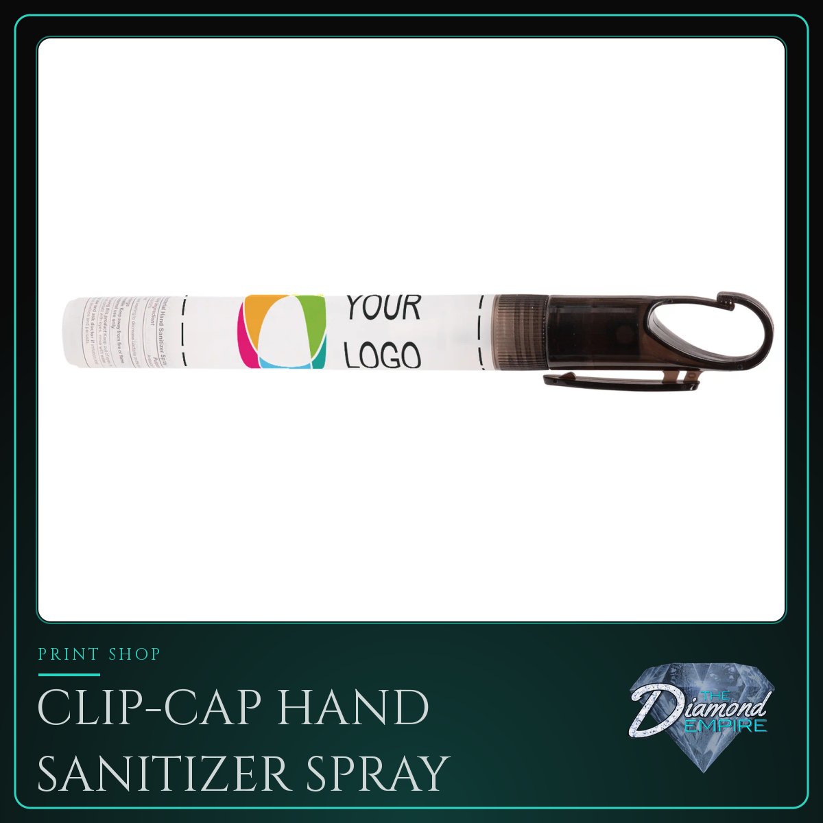 Clip-Cap Hand Sanitizer Spray – 0.33 oz
