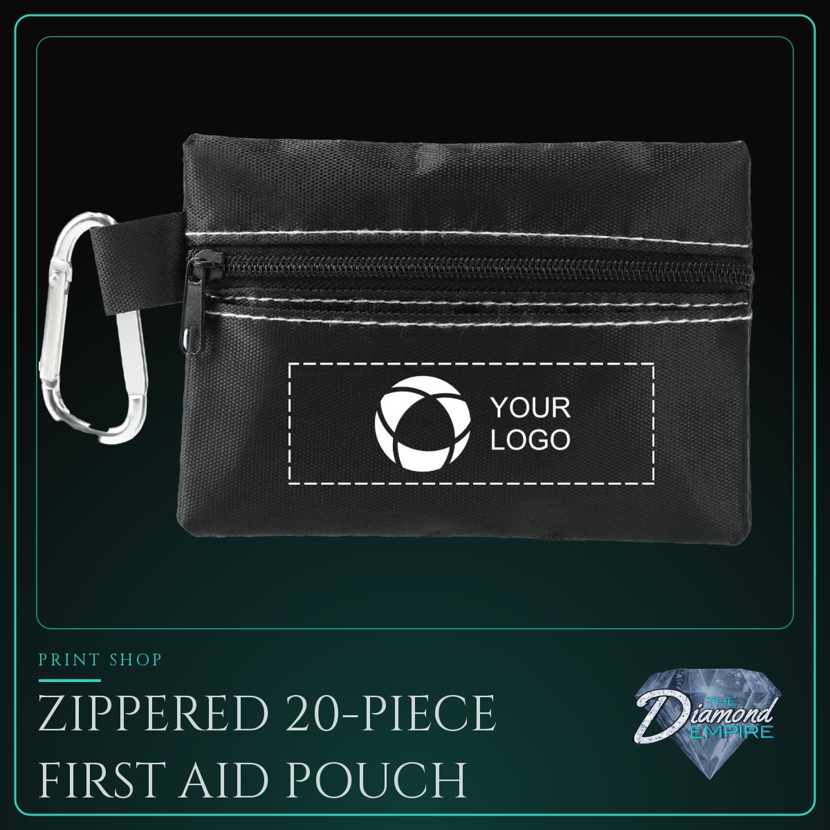 Zippered 20-Piece First Aid Pouch
