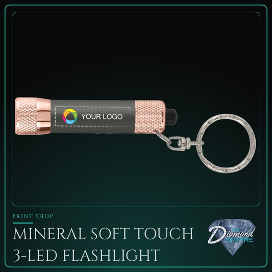 Mineral Soft Touch 3-LED Flashlight with Keyring