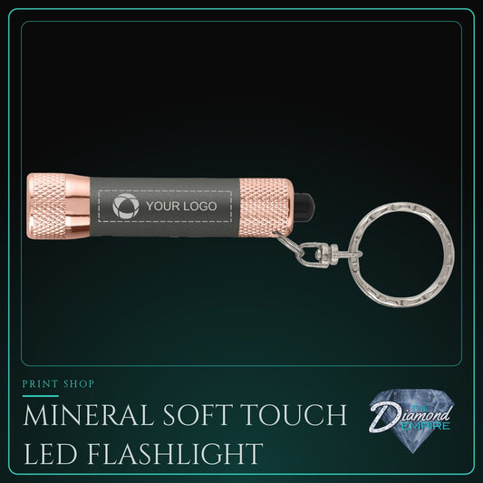Mineral Soft Touch LED Flashlight with Keyring