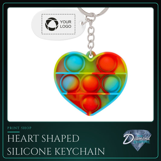 Heart Shaped Silicone Keychain
