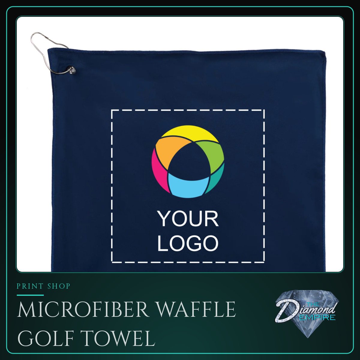 Microfiber Waffle Golf Towel
