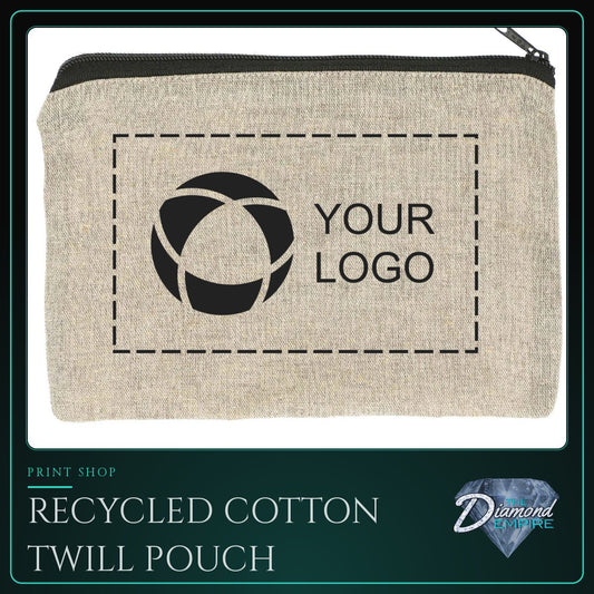 Recycled Cotton Twill Pouch