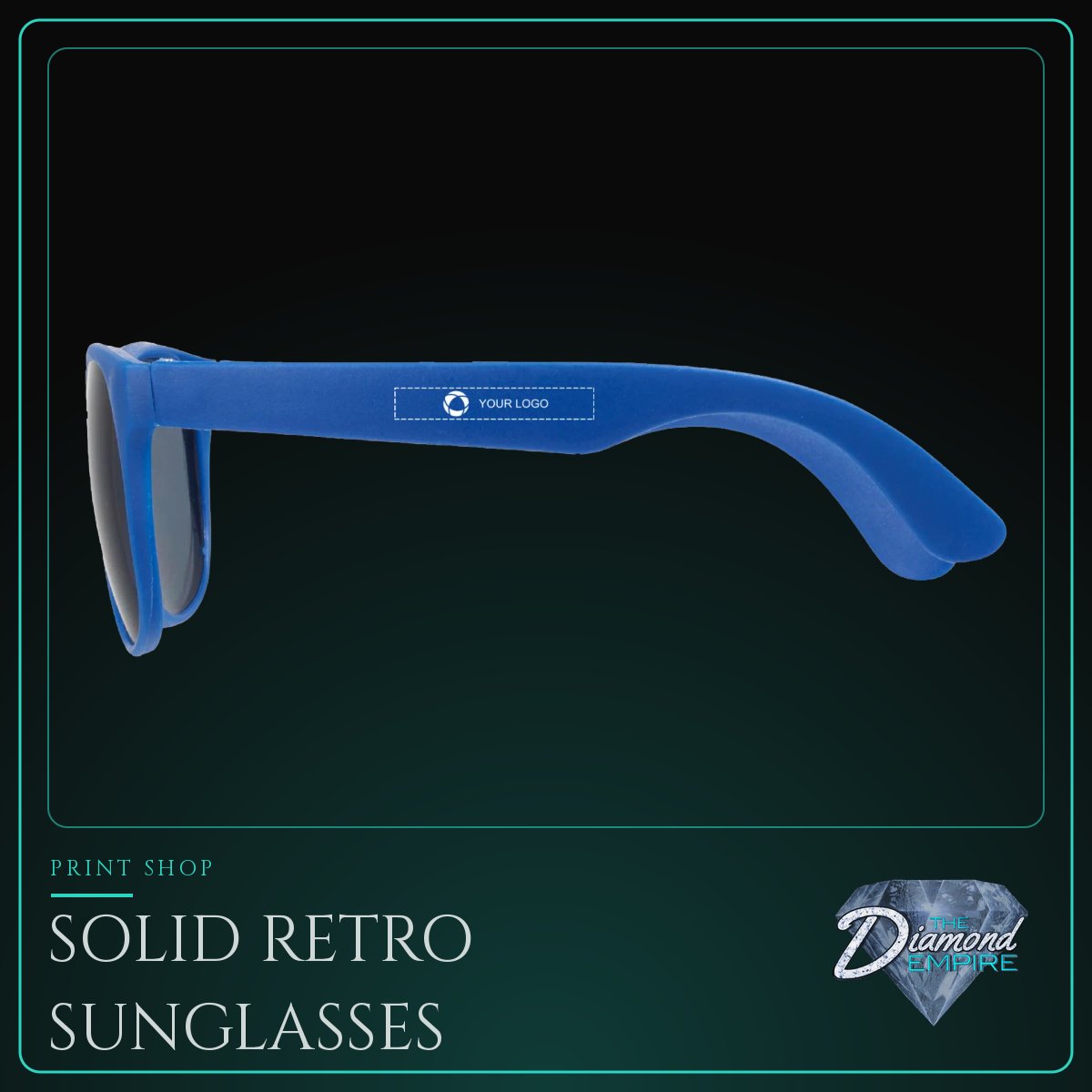 Solid Retro Sunglasses