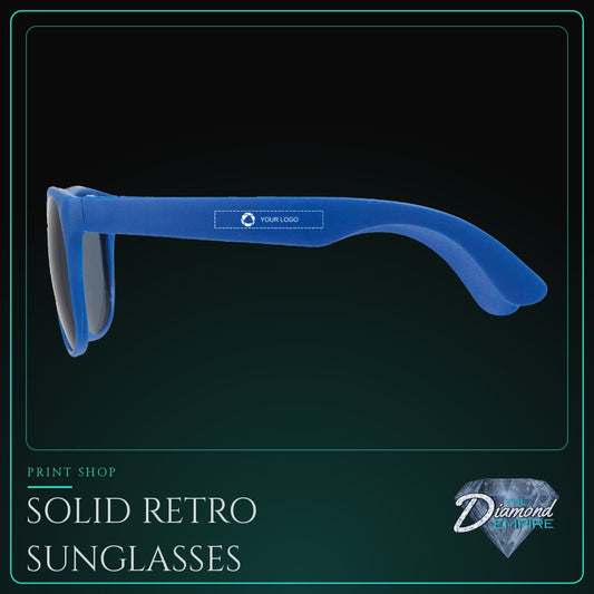 Solid Retro Sunglasses