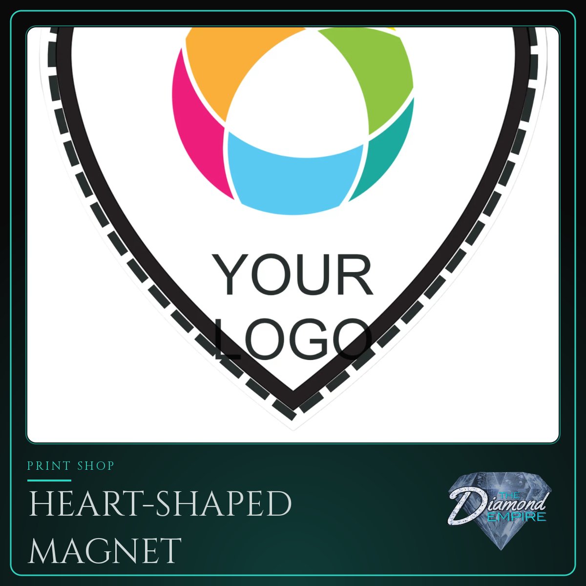 Heart-Shaped Magnet – 3 W x 3 H