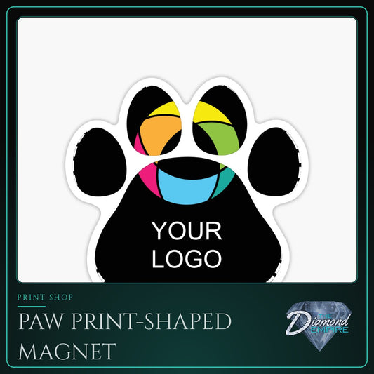 Paw Print-Shaped Magnet