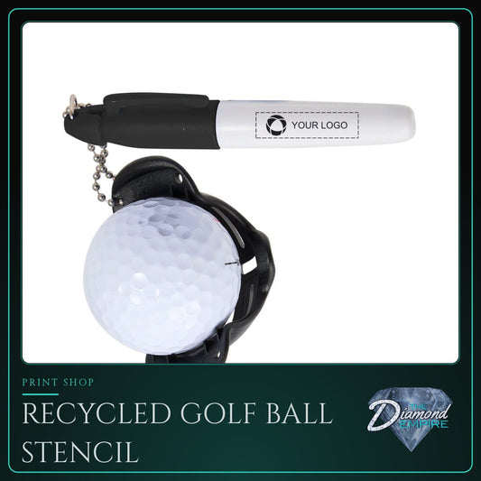 Recycled Golf Ball Stencil with Marker