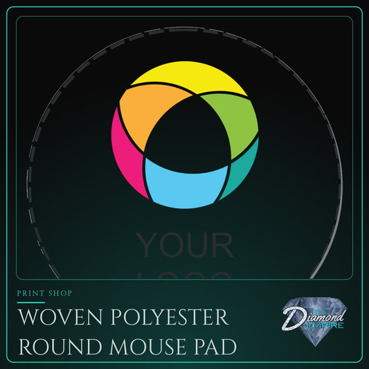 Woven Polyester Round Mouse Pad