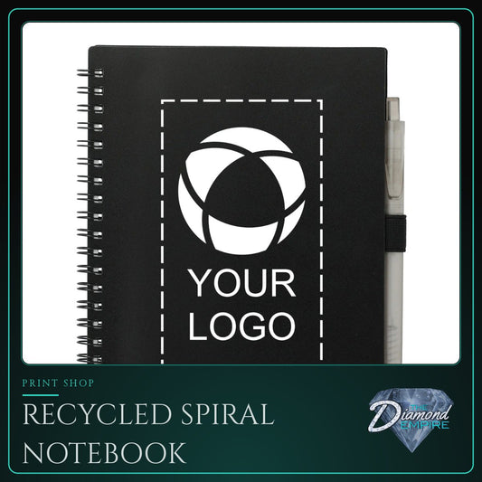 Recycled Spiral Notebook with Pen