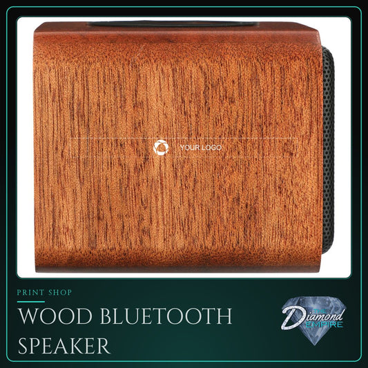 Wood Bluetooth Speaker with Wireless Charging Pad
