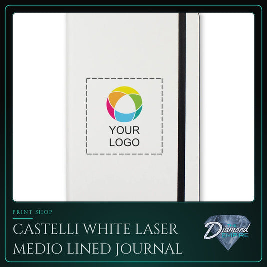 Castelli White Laser Medio Lined Journal