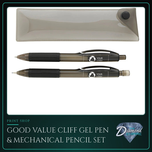 Good Value Cliff Gel Pen & Mechanical Pencil Set