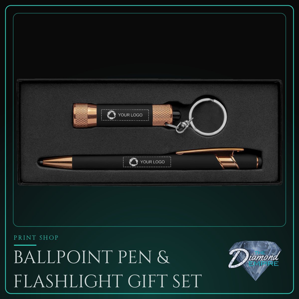 Ballpoint Pen & Flashlight Gift Set