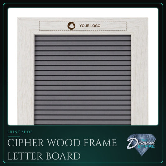 Cipher Wood Frame Letter Board