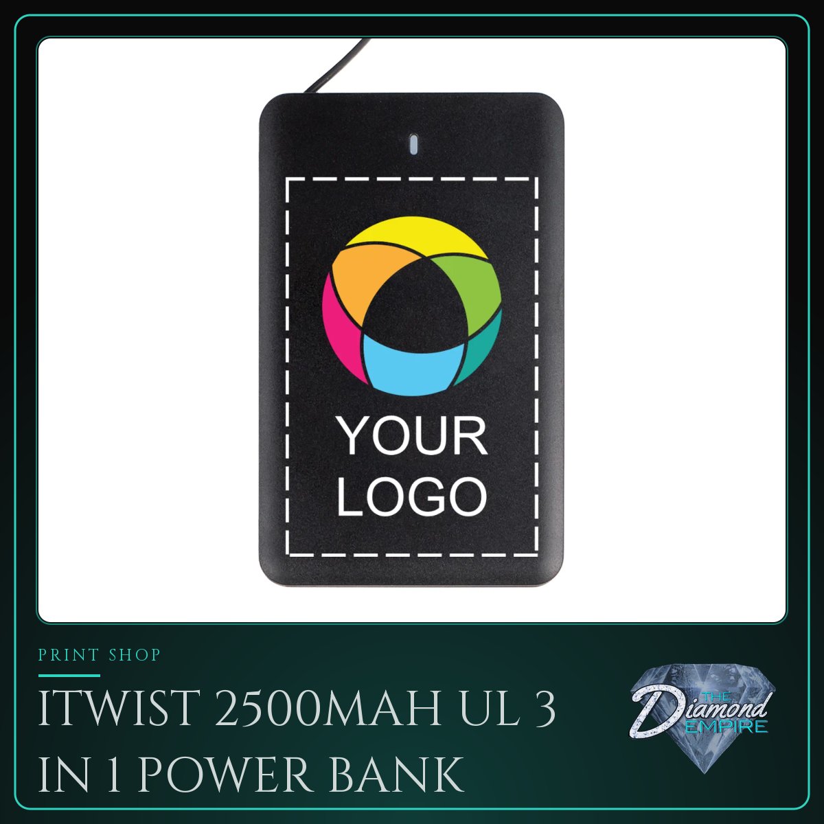 iTwist 2500mAh UL 3 in 1 Power Bank