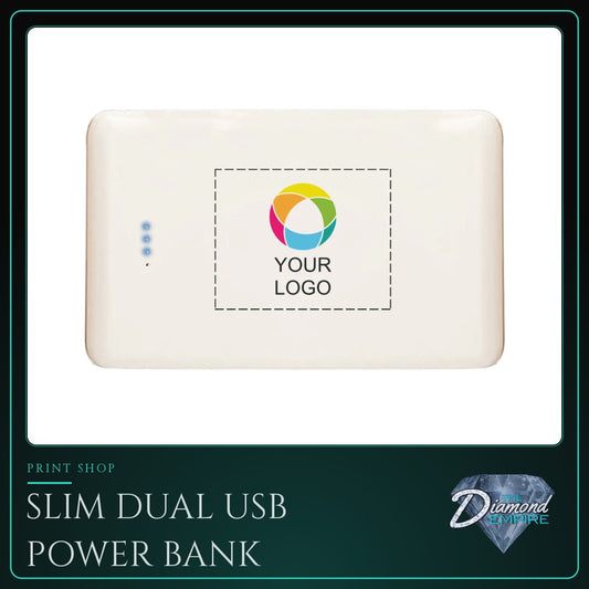 Slim Dual USB Power Bank – 11000 mAh