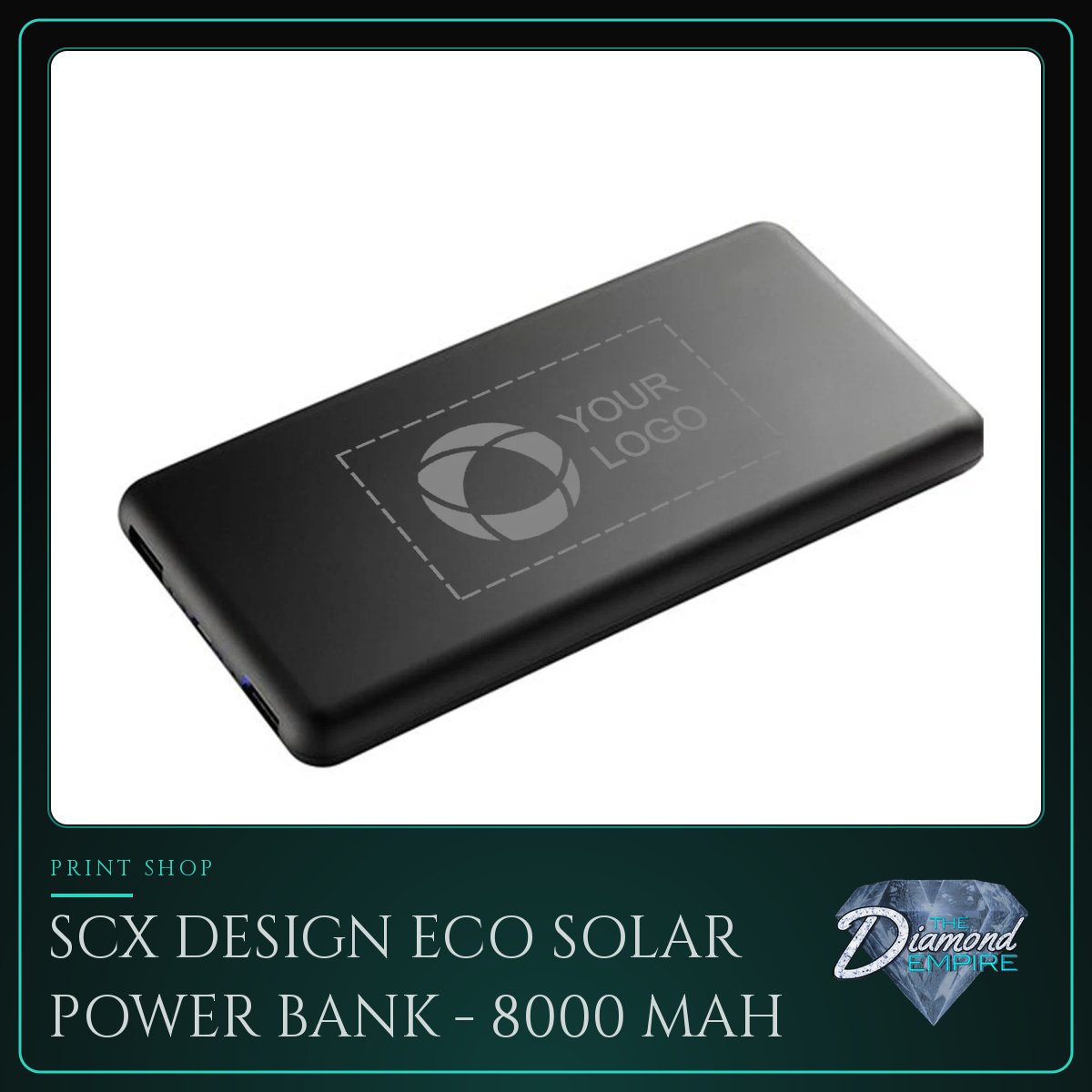 SCX Design ECO Solar Power Bank - 8000 mAh