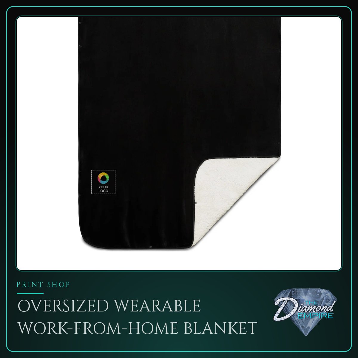 Oversized Wearable Work-from-Home Blanket
