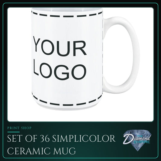 Set of 36 SimpliColor Ceramic Mug – 15 oz.