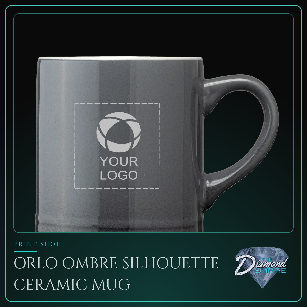 Orlo Ombre Silhouette Ceramic Mug – 12 oz.