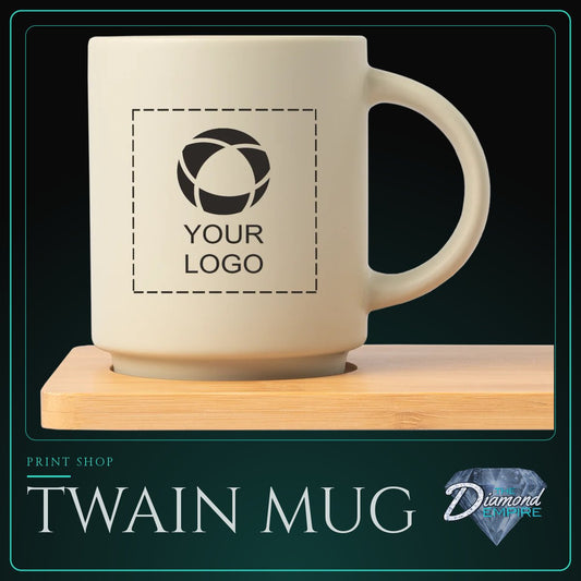 Twain Mug with Bamboo Board Set – 10 oz.