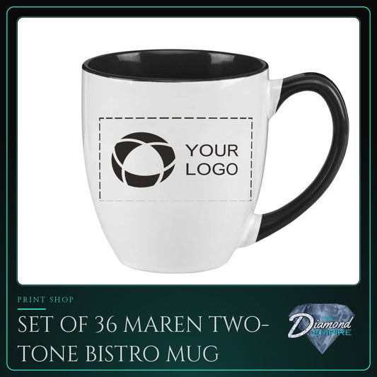 Set of 36 Maren Two-Tone Bistro Mug – 15 oz.
