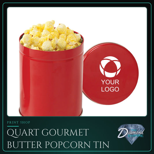 Quart Gourmet Butter Popcorn Tin