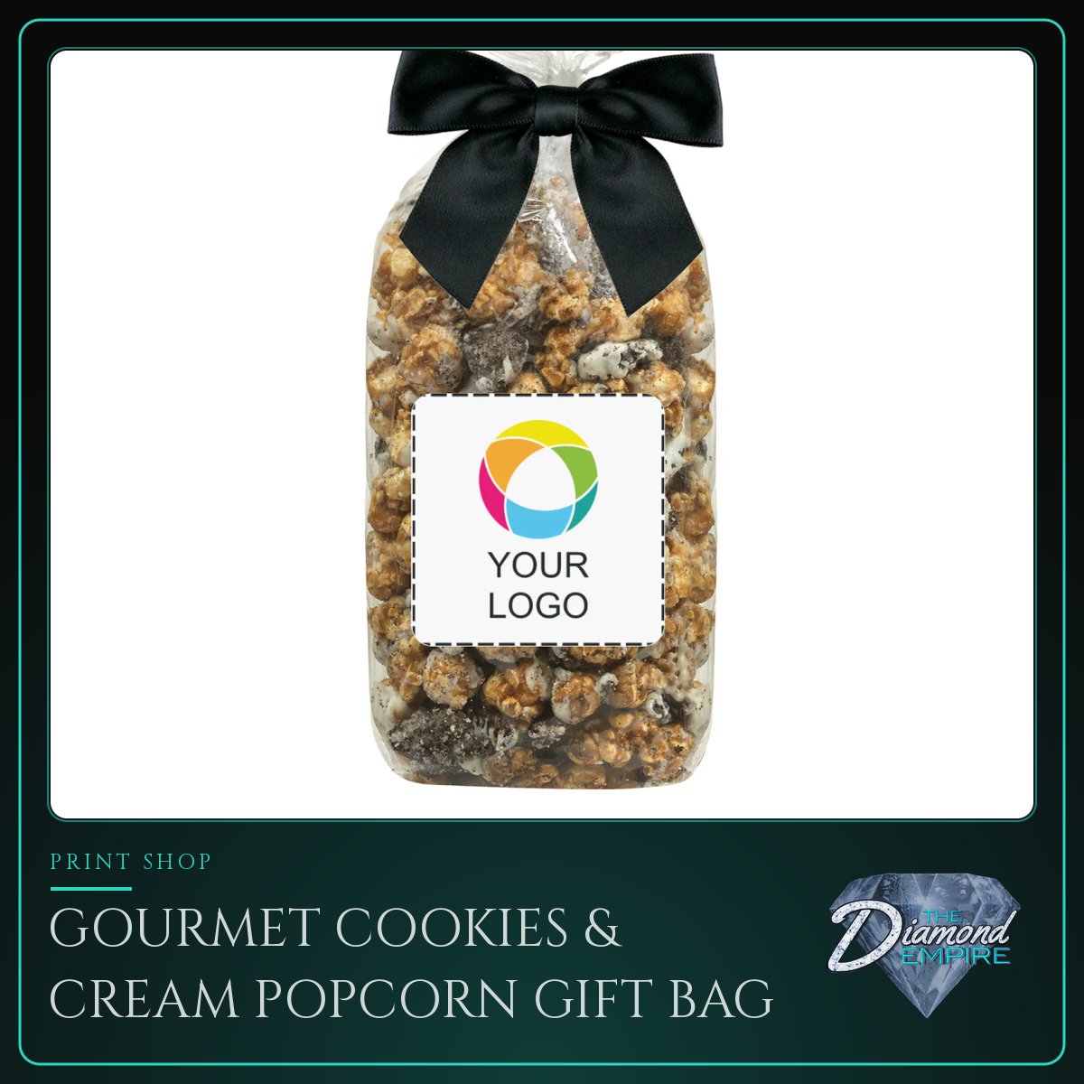 Gourmet Cookies & Cream Popcorn Gift Bag