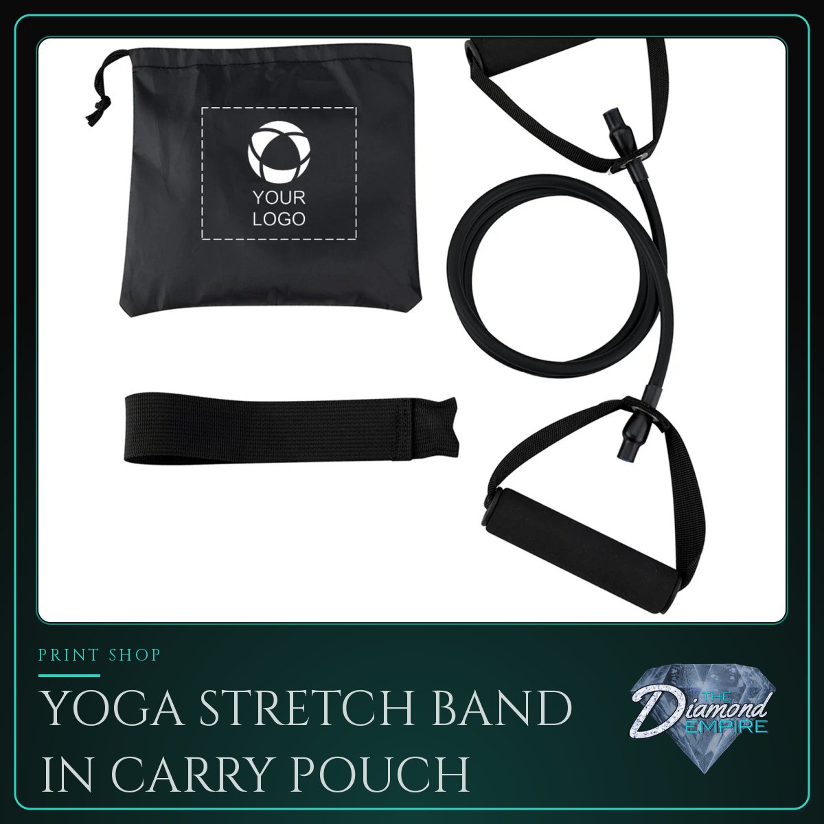 Yoga Stretch Band In Carry Pouch