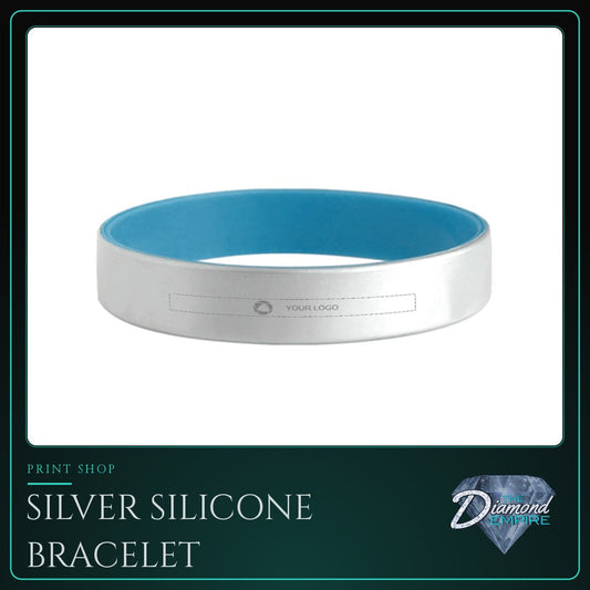Silver Silicone Bracelet