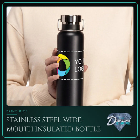 Stainless Steel Wide-Mouth Insulated Bottle – 22 oz.