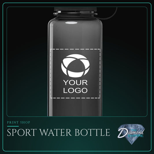 Sport Water Bottle with Tethered Lid – 30 oz.