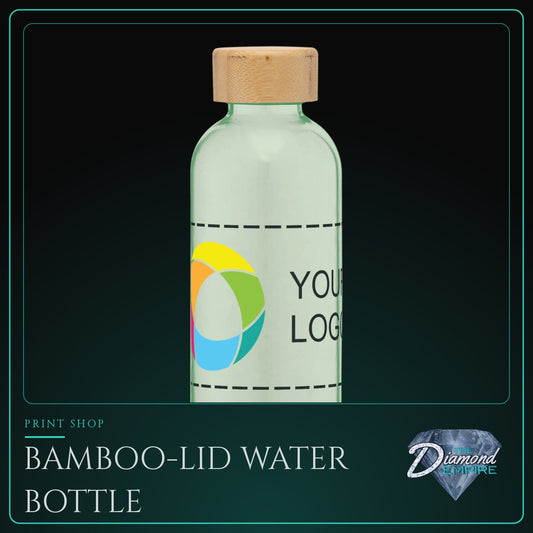 Bamboo-Lid Water Bottle with Digital Inkjet – 22 oz.