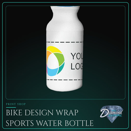 Bike Design Wrap Sports Water Bottle – 20 oz.