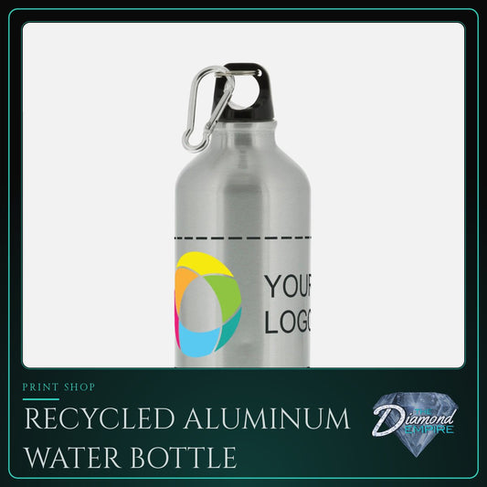 Recycled Aluminum Water Bottle with Carabiner – 17 oz.