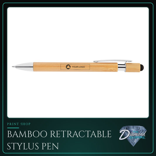 Bamboo Retractable Stylus Pen