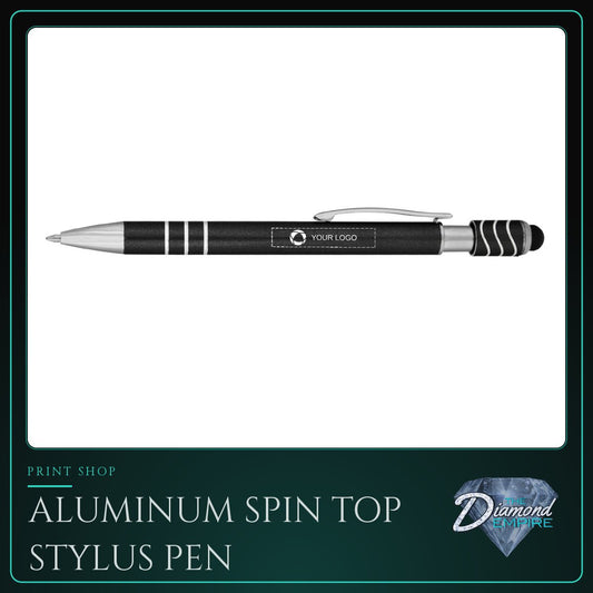 Aluminum Spin Top Stylus Pen
