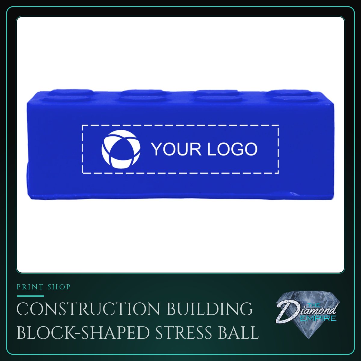 Construction Building Block-Shaped Stress Ball