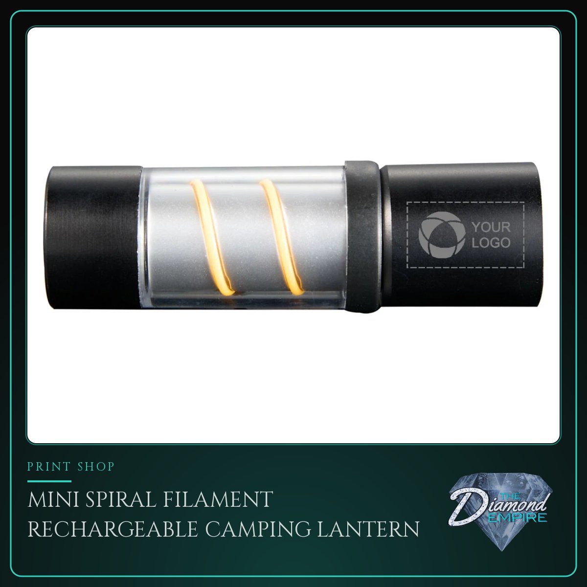Mini Spiral Filament Rechargeable Camping Lantern