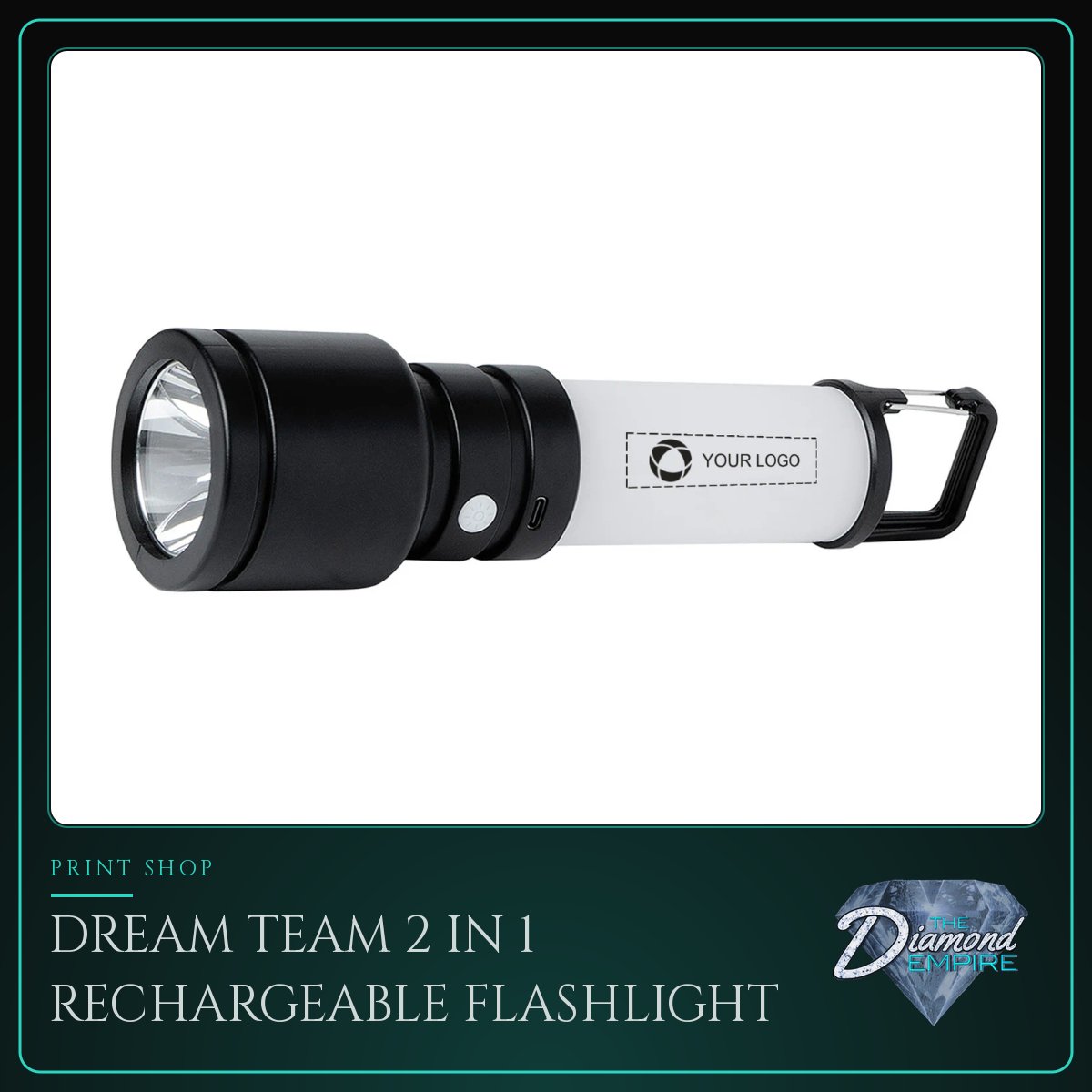 Dream Team 2 in 1 Rechargeable Flashlight with Lantern