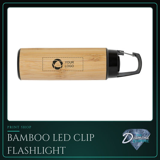 Bamboo LED Clip Flashlight