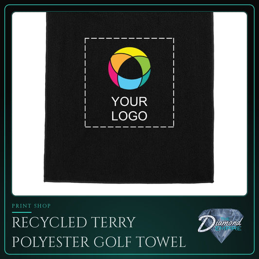 Recycled Terry Polyester Golf Towel