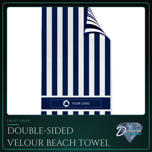 Double-Sided Velour Beach Towel